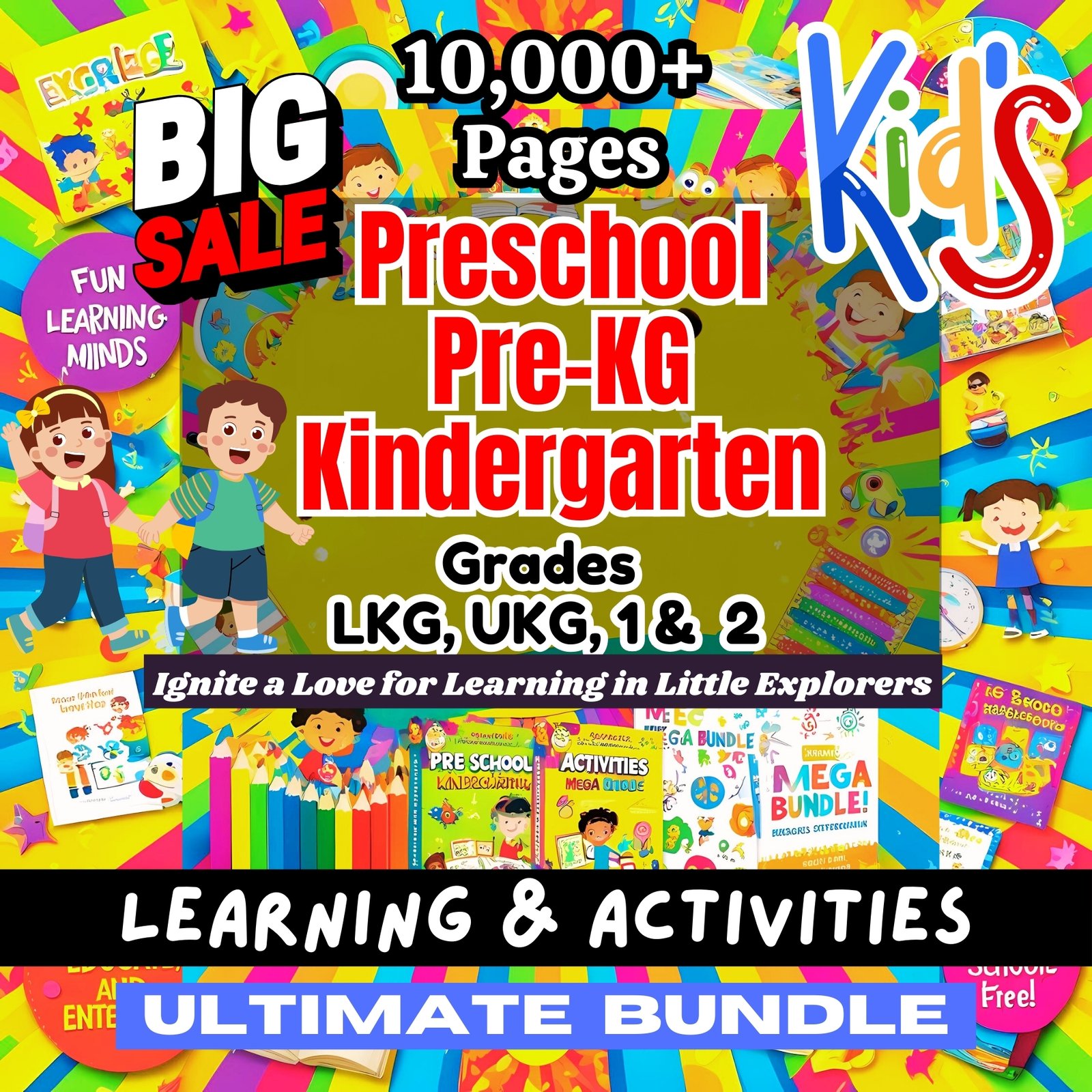 Unlock Fun Learning with Our Kindergarten Activities & Learning Bundle!